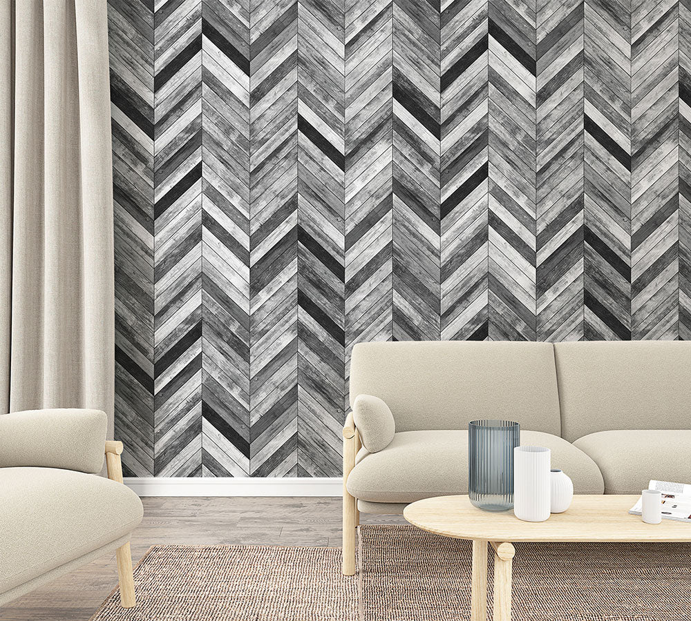 Smart Art Easy - Wooden Herringbone smart walls Marburg    