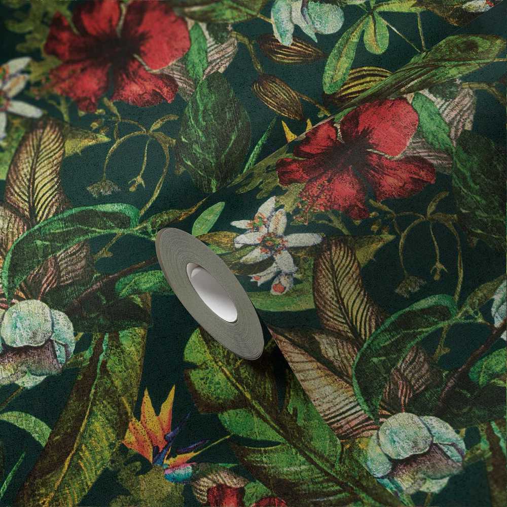 Greenery - Floral Frenzy botanical wallpaper AS Creation    