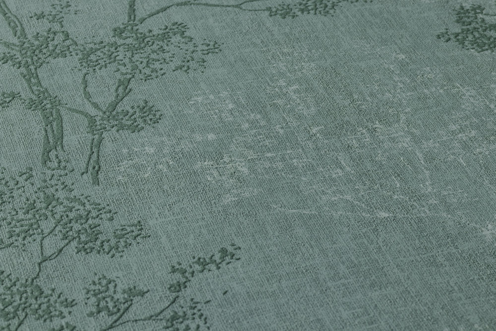 New Walls - Flourishing Linen botanical wallpaper AS Creation    