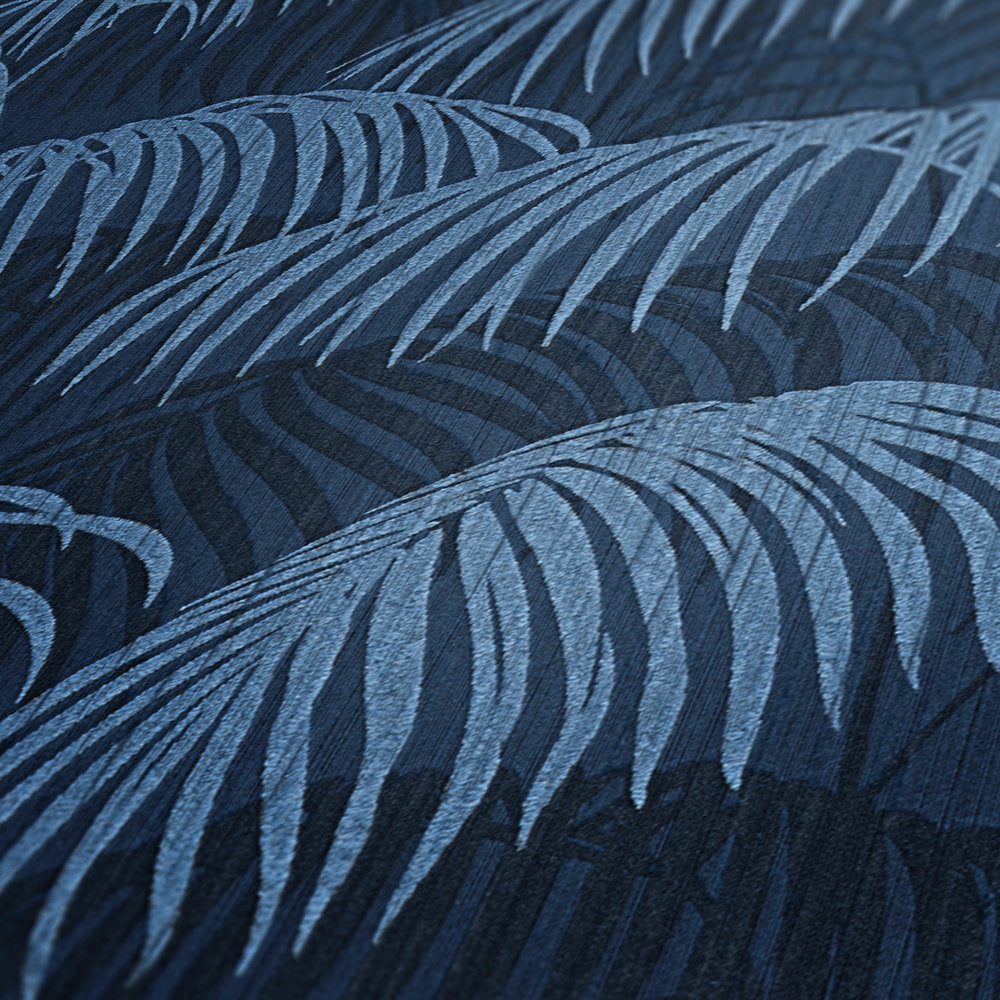 Tessuto 2 - Flocked Palms textile wallpaper AS Creation    
