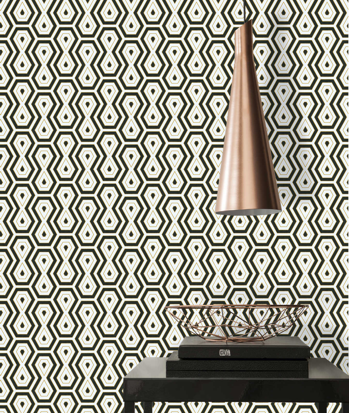 Jungle Chic - Tropical Geometrics geometric wallpaper AS Creation    