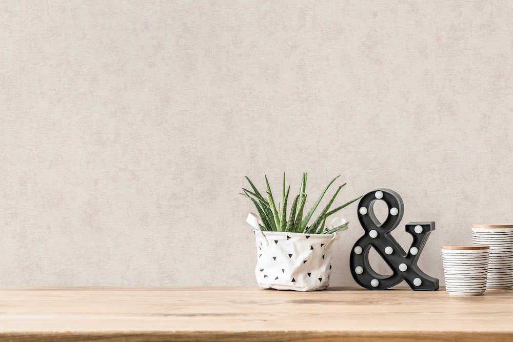 Hygge 2 -  Linen Structure plain wallpaper AS Creation    