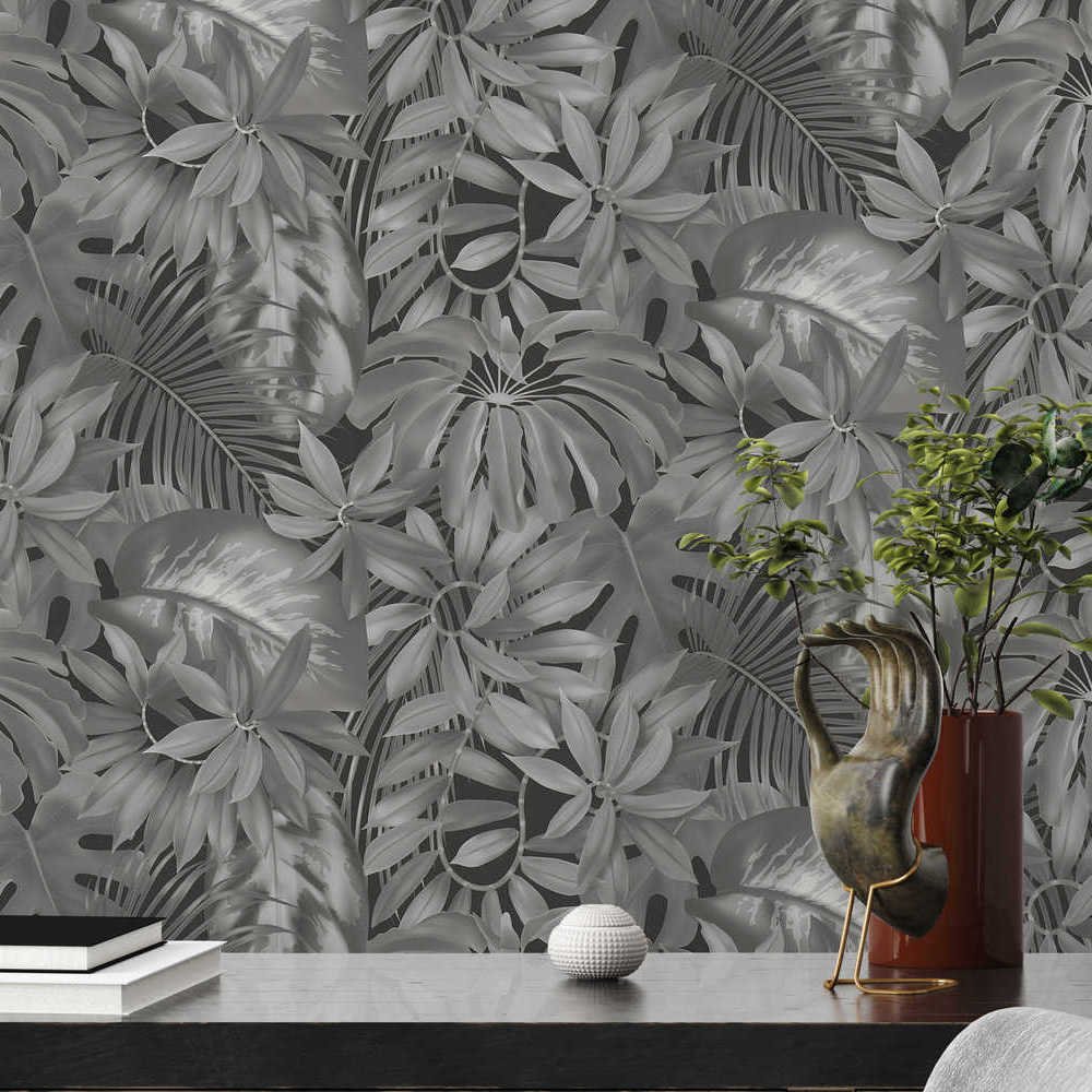 Pint Walls - Jungle Leaves botanical wallpaper AS Creation    