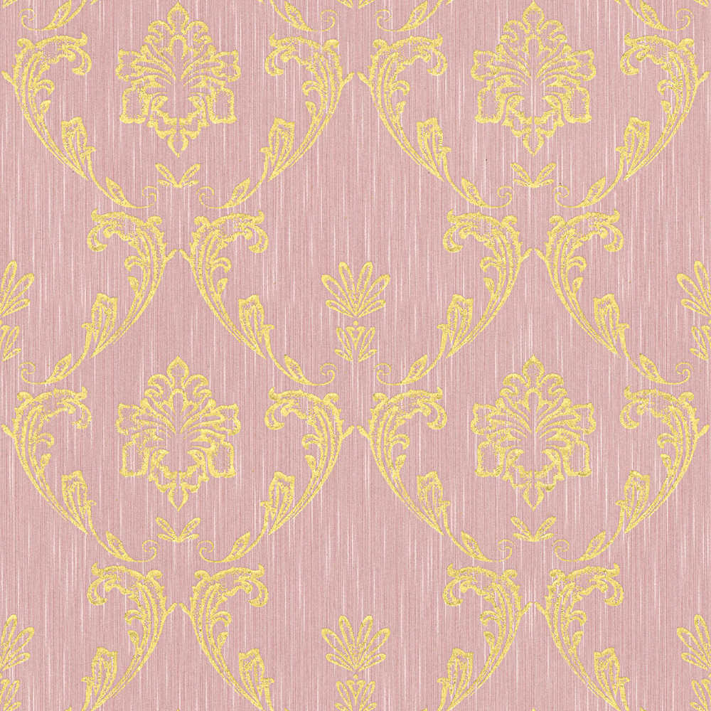 Metallic Silk textile wallpaper AS Creation Roll Light Pink  306585