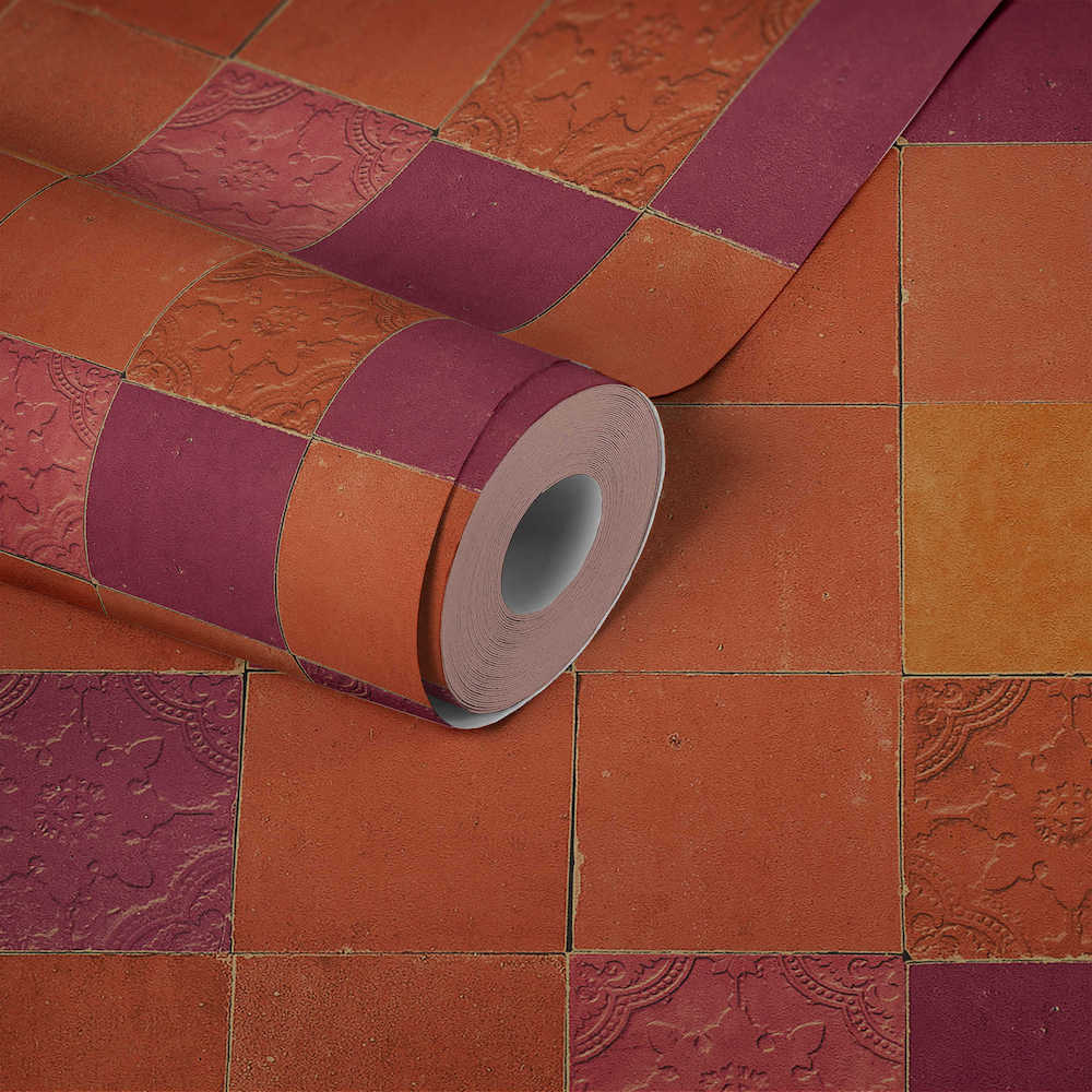 New Walls - Mediterranean Tiles industrial wallpaper AS Creation    