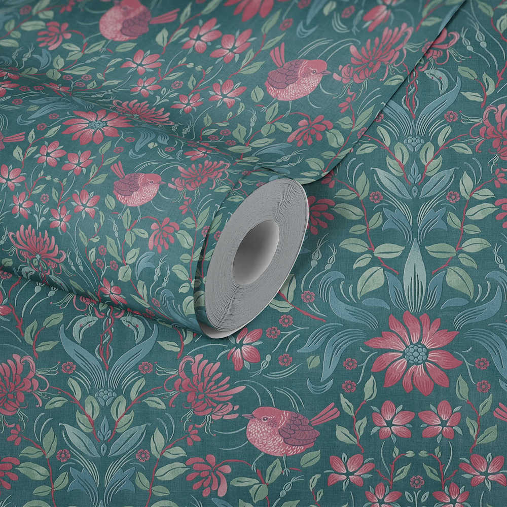 Maison Charme - Floral with Birds botanical wallpaper AS Creation    