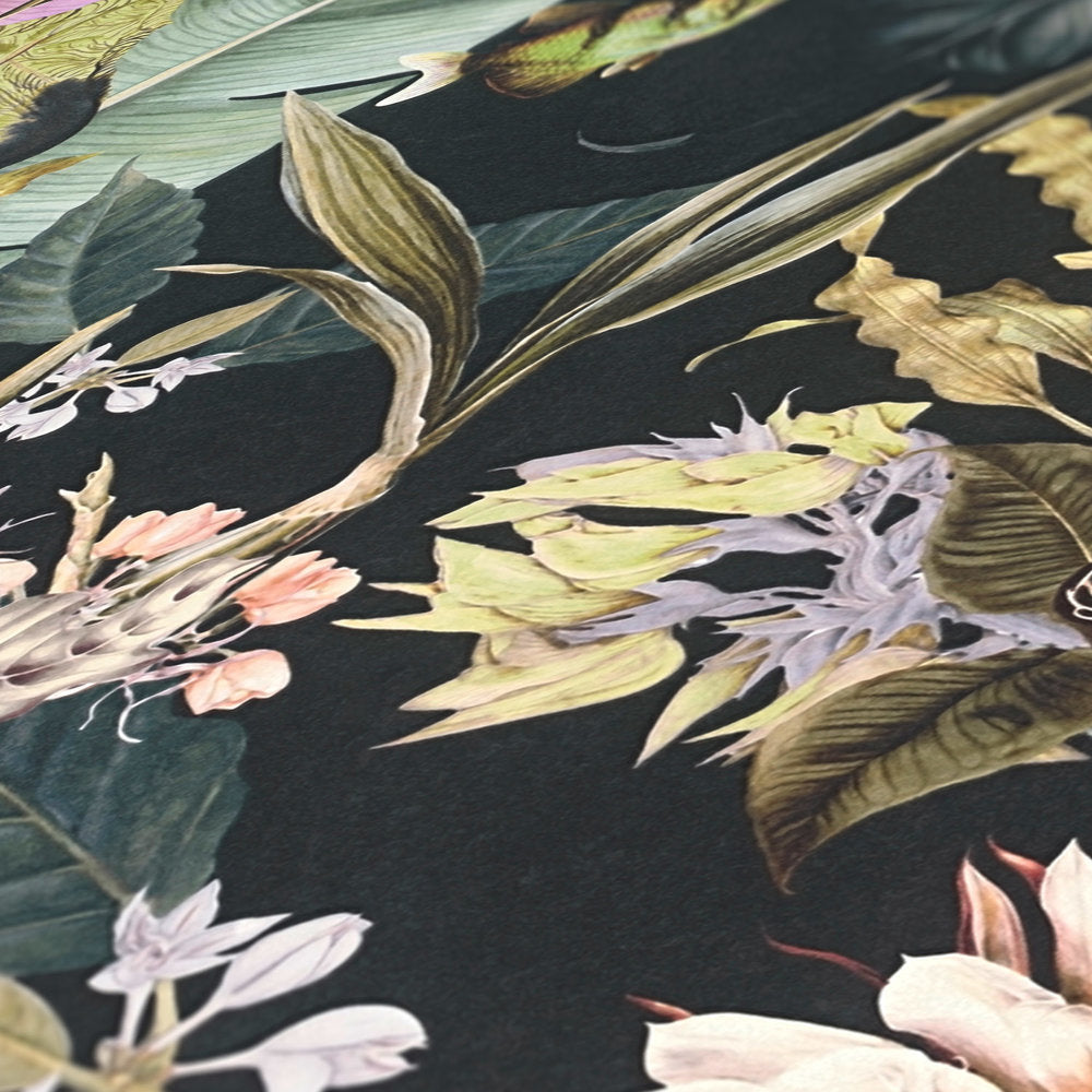Dream Flowery - Tropical Animals botanical wallpaper AS Creation    
