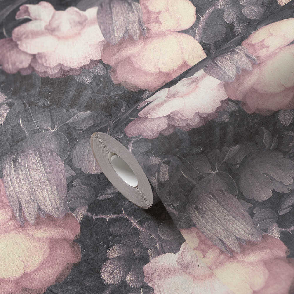 Metropolitan Stories - Floral Canvas botanical wallpaper AS Creation    