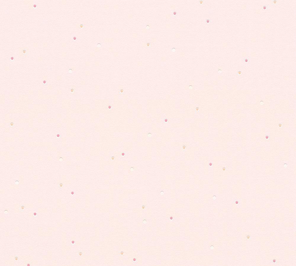 Boys & Girls 6 - Little Dots kids wallpaper AS Creation Roll Pink  219473