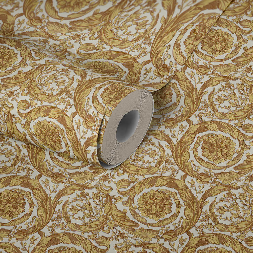 Versace 4- Classic Floral Swirls designer wallpaper AS Creation    