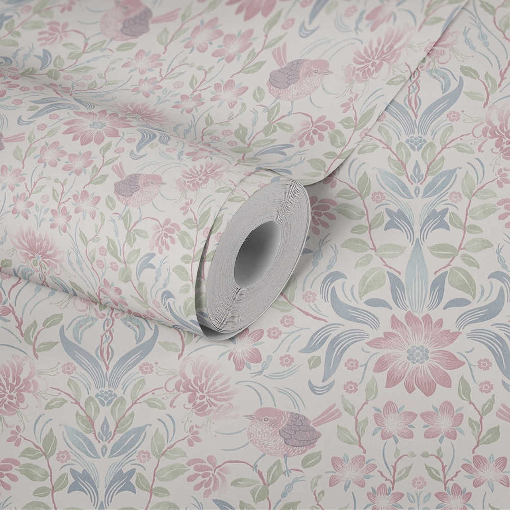 Maison Charme - Floral with Birds botanical wallpaper AS Creation    