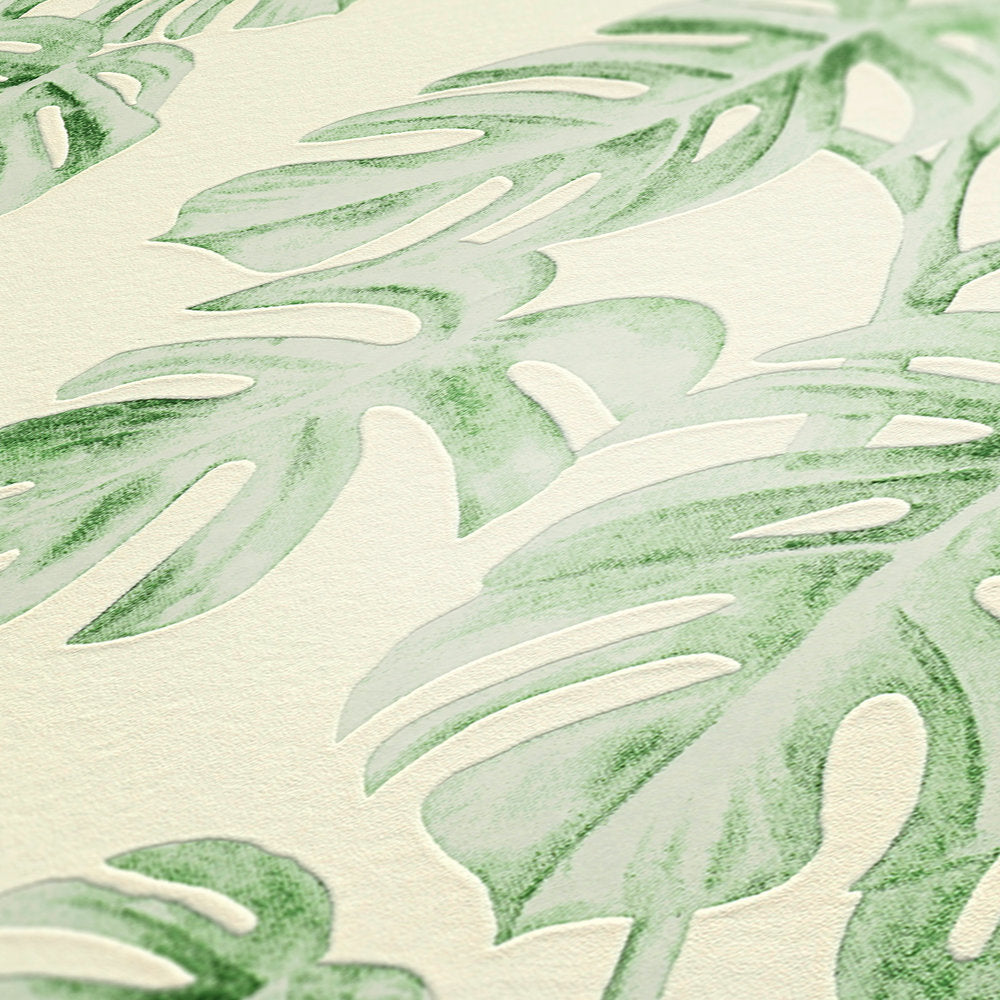 Greenery - Delicious Monstera botanical wallpaper AS Creation    
