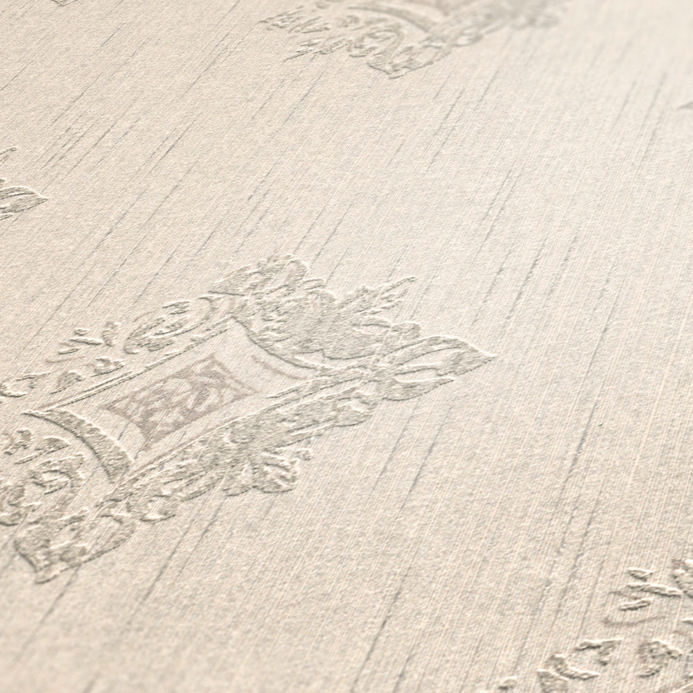 Tessuto 2 - Flocked Diamonds textile wallpaper AS Creation    