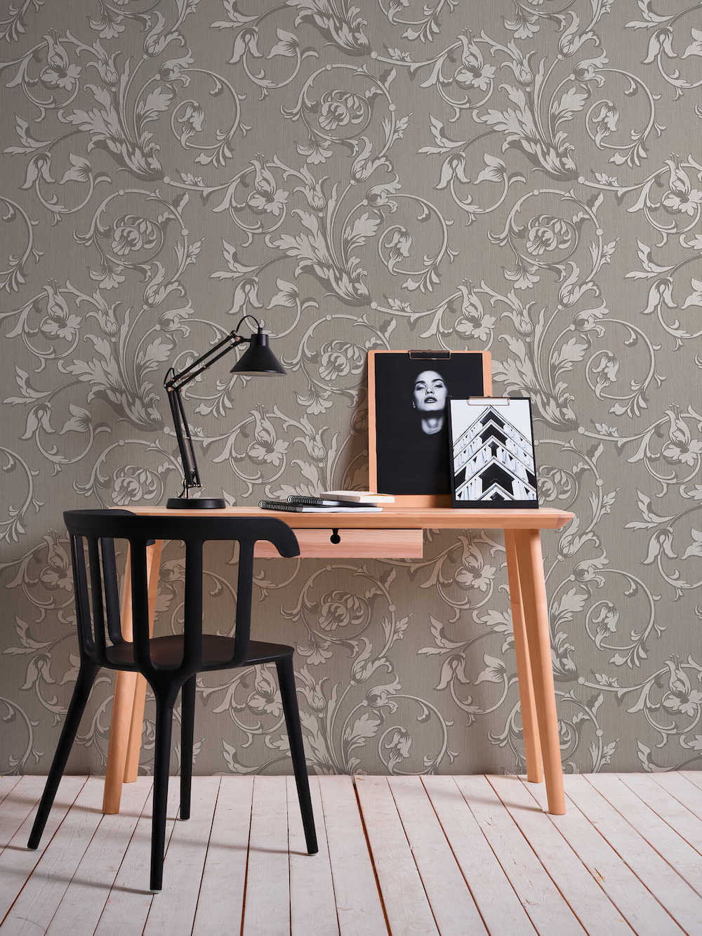 Tessuto - Embossed Filigree textile wallpaper AS Creation    