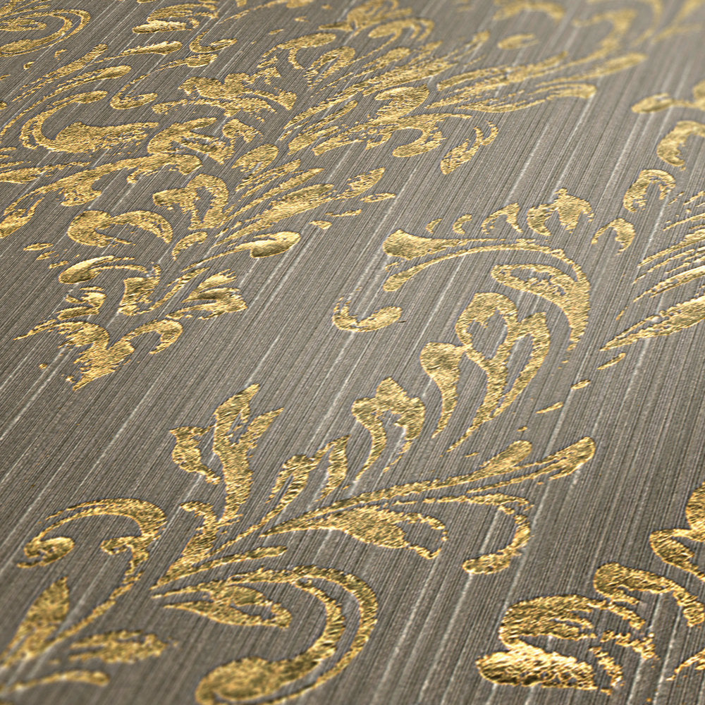 Metallic Silk textile wallpaper AS Creation    