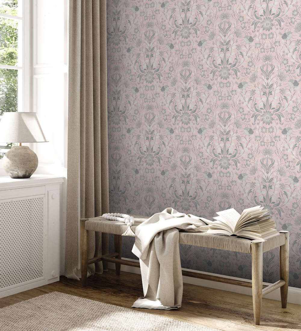 Maison Charme - Floral with Birds botanical wallpaper AS Creation    