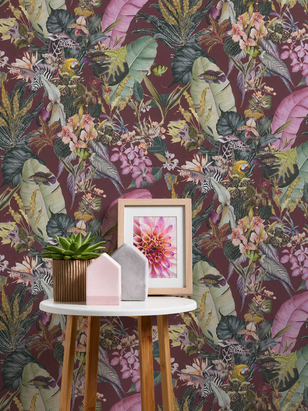 Dream Flowery - Tropical Animals botanical wallpaper AS Creation    