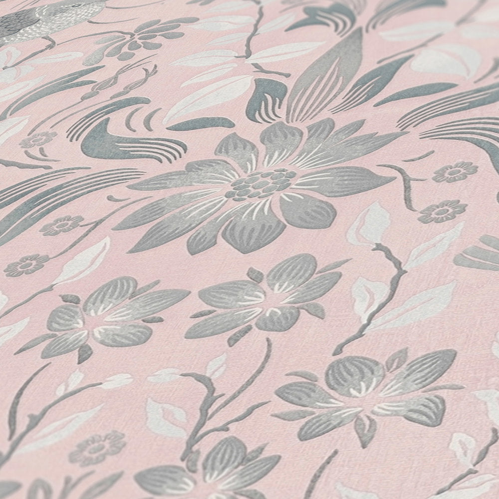 Maison Charme - Floral with Birds botanical wallpaper AS Creation    