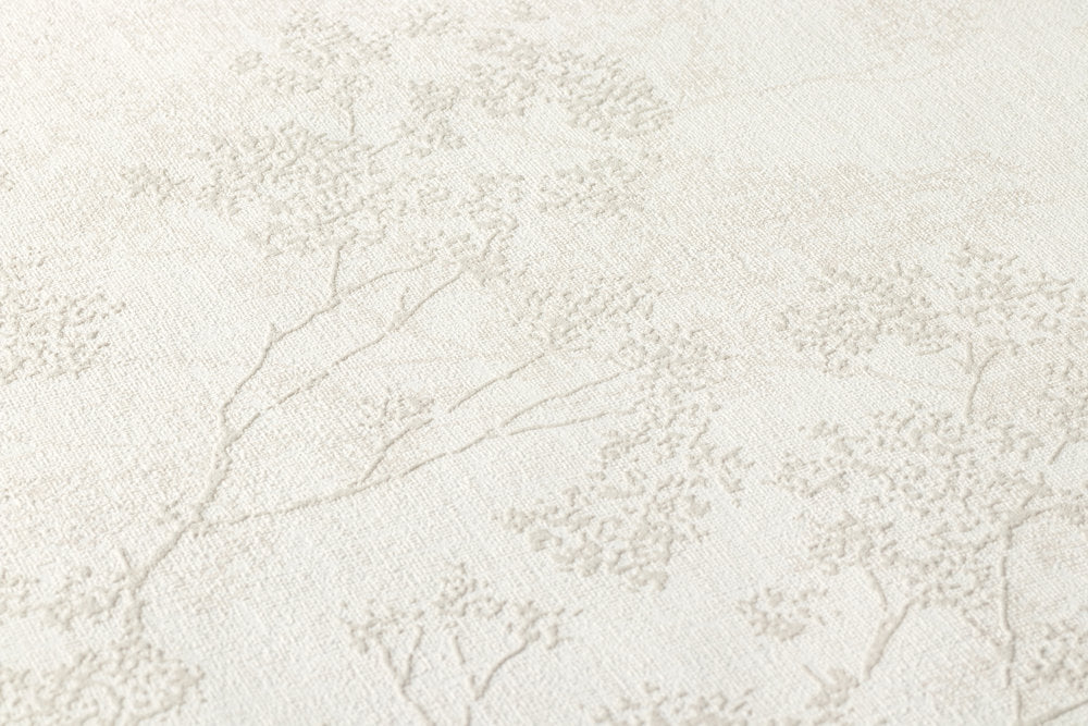 New Walls - Flourishing Linen botanical wallpaper AS Creation    