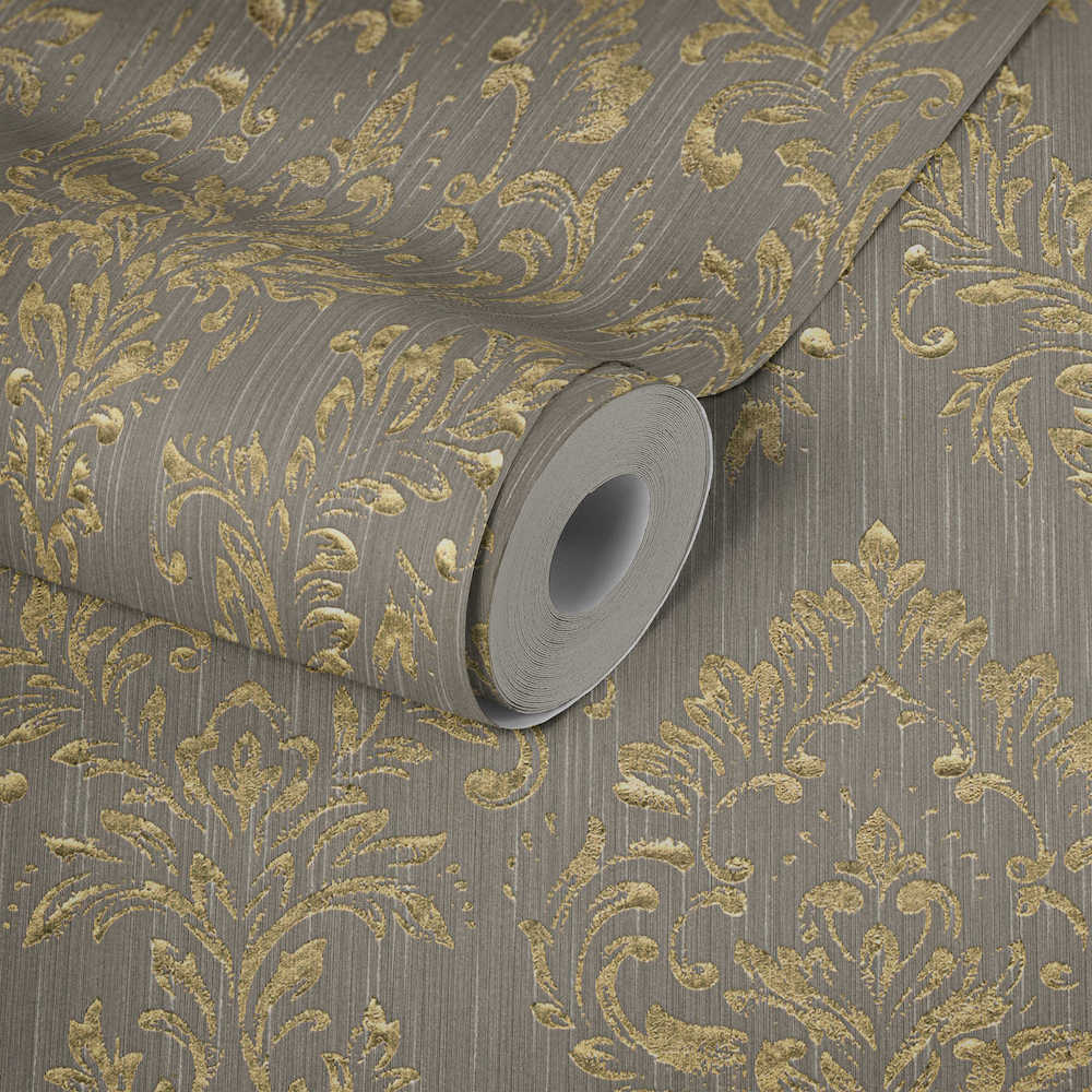 Metallic Silk textile wallpaper AS Creation    