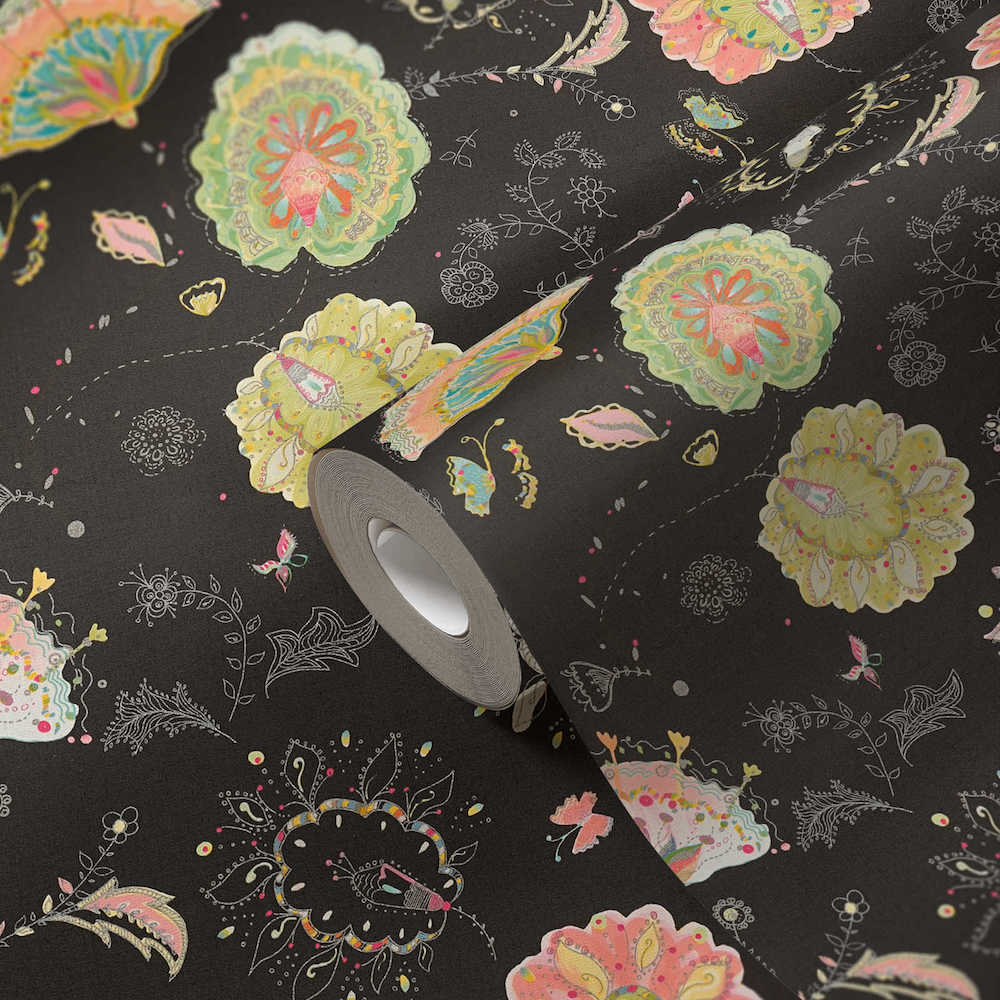 House of Turnowsky - Funky Floral  Leaves botanical wallpaper AS Creation    