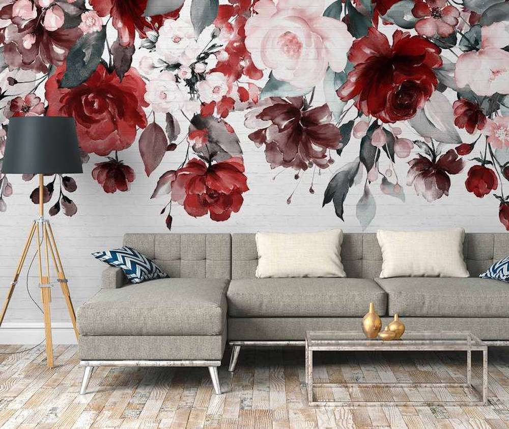 Design Walls - Hanging Flowers digital print AS Creation    