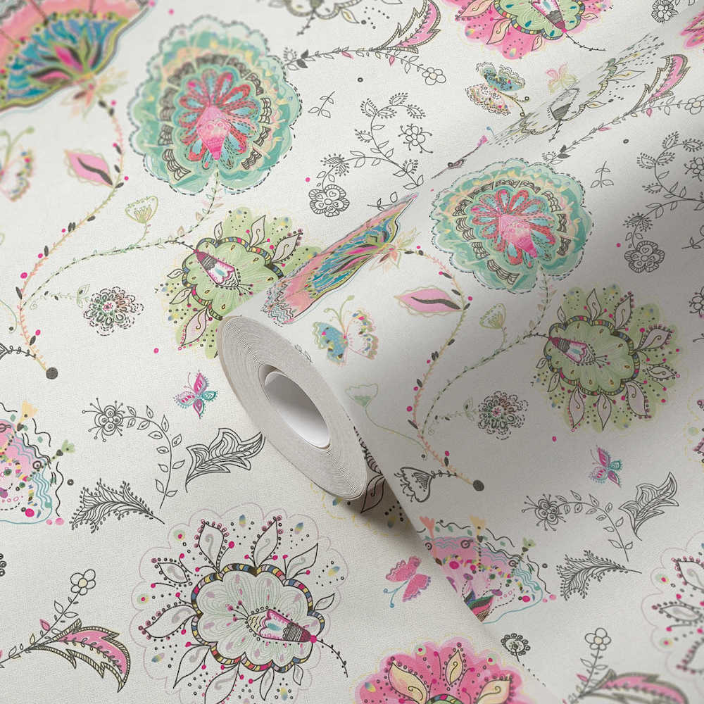 House of Turnowsky - Funky Floral  Leaves botanical wallpaper AS Creation    