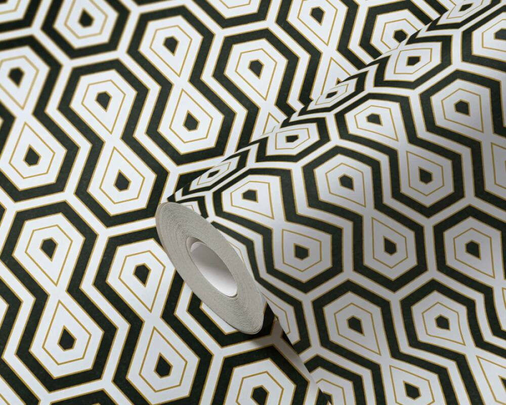Jungle Chic - Tropical Geometrics geometric wallpaper AS Creation    