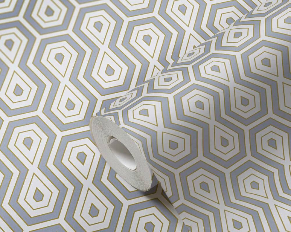 Jungle Chic - Tropical Geometrics geometric wallpaper AS Creation    