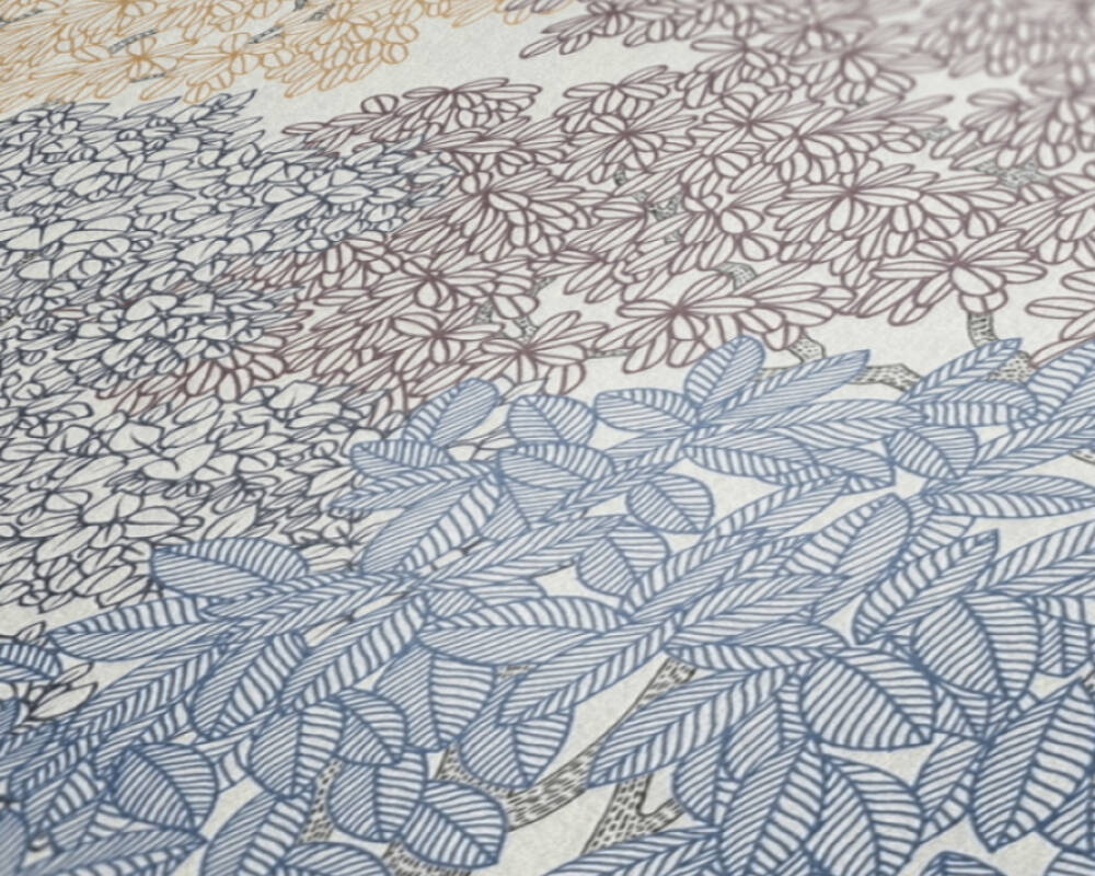 Floral Impression - Whispering Leaves botanical wallpaper AS Creation    