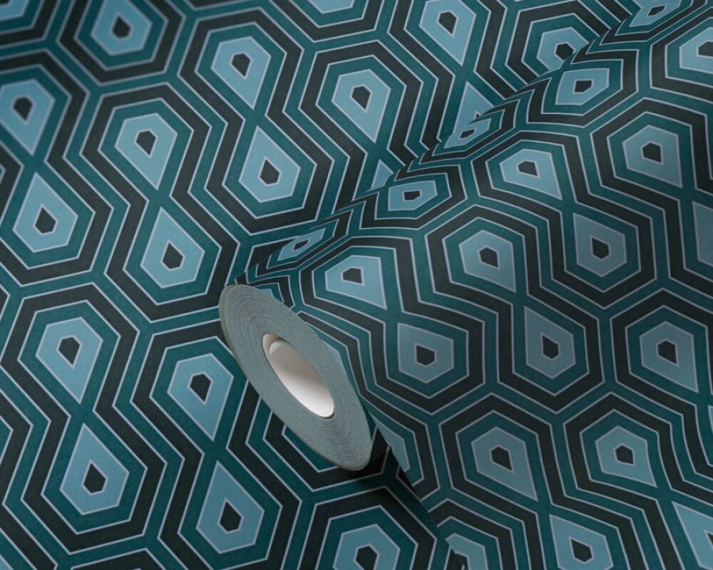 Jungle Chic - Tropical Geometrics geometric wallpaper AS Creation    