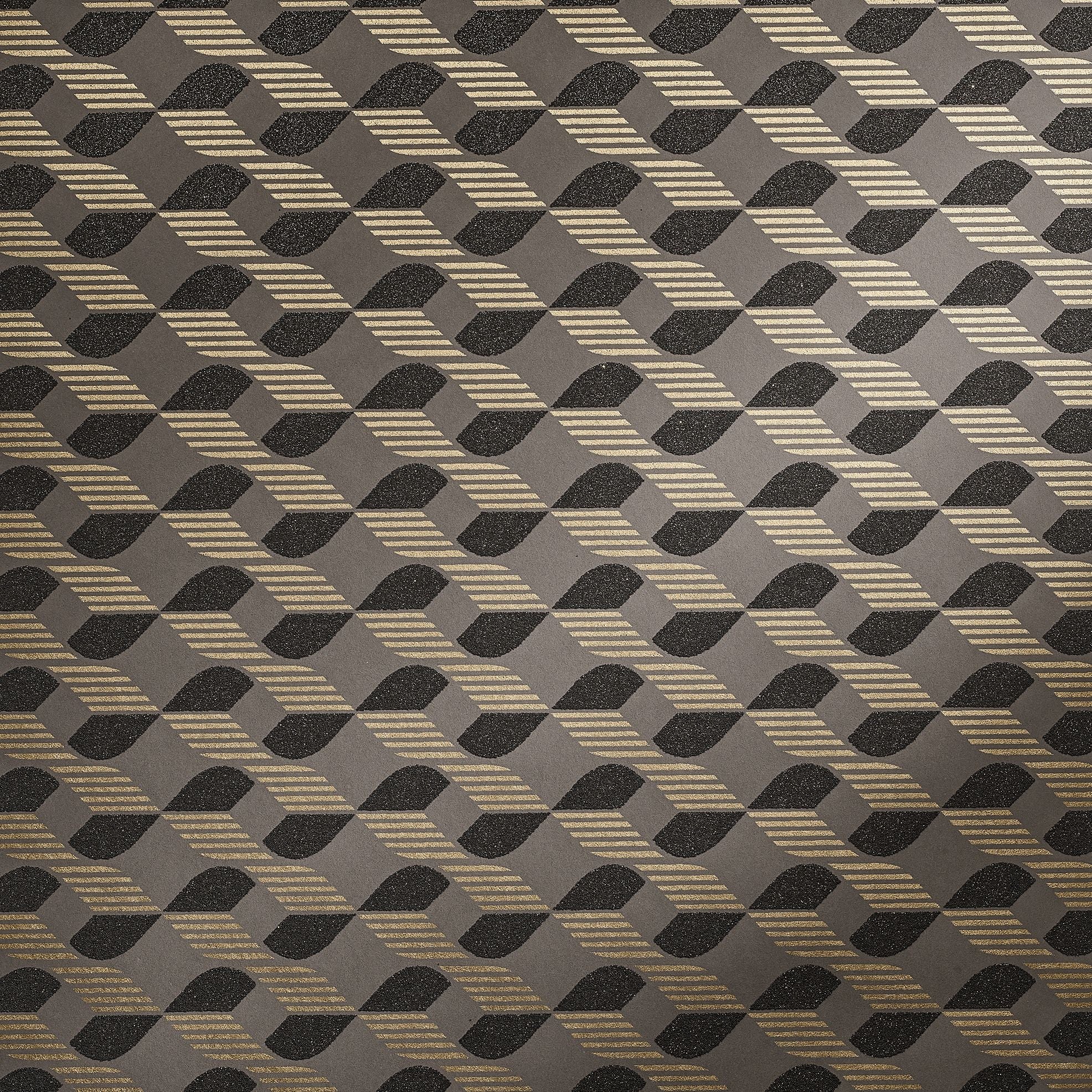 Universe - Venus geometric wallpaper Hohenberger Roll Bronze  51210