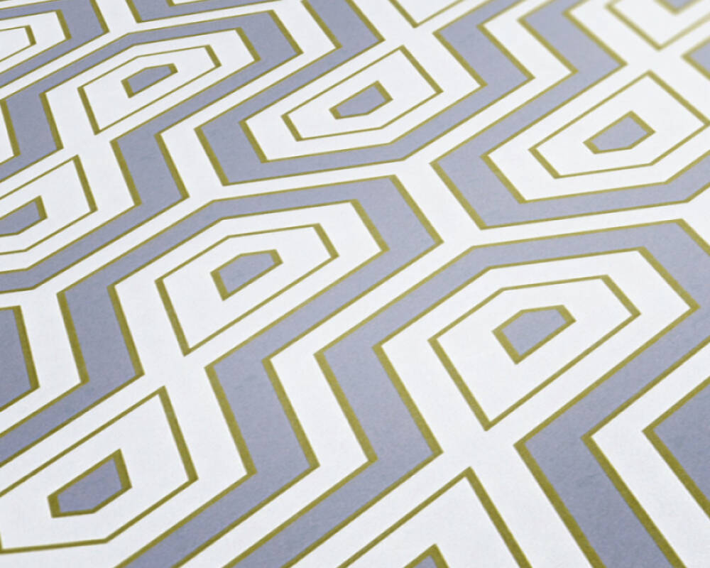 Jungle Chic - Tropical Geometrics geometric wallpaper AS Creation    