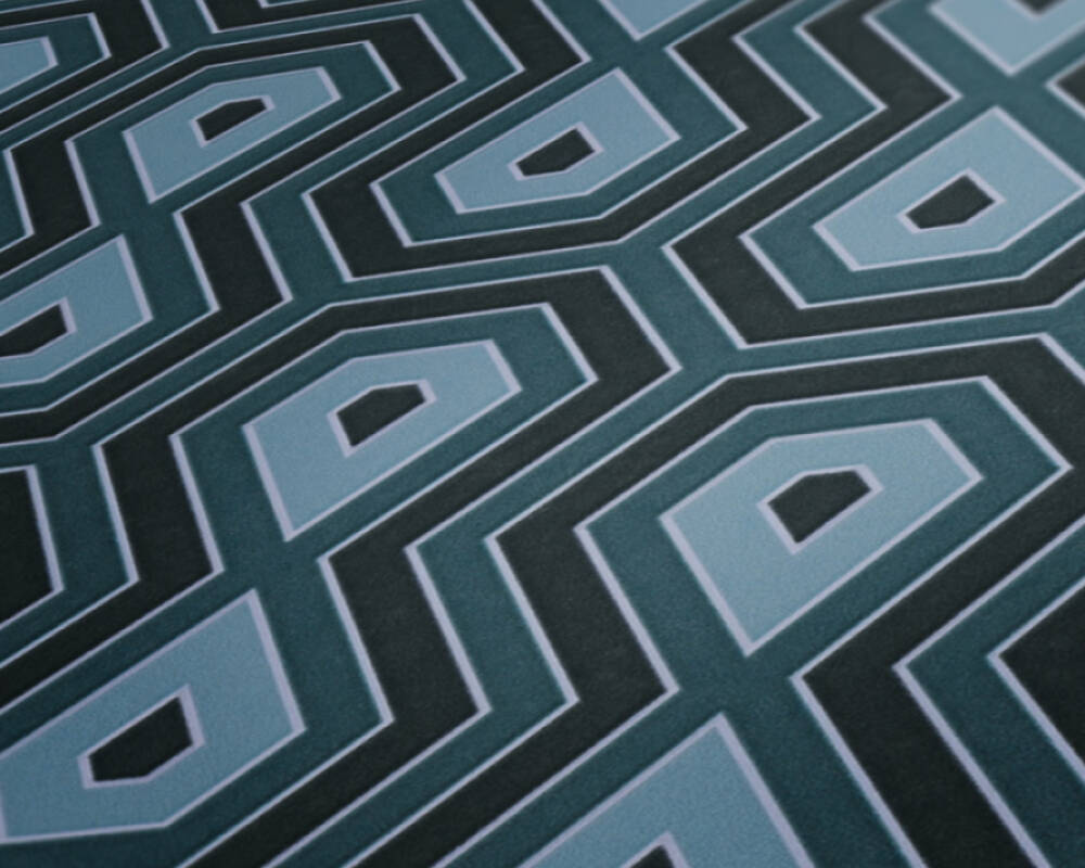 Jungle Chic - Tropical Geometrics geometric wallpaper AS Creation    