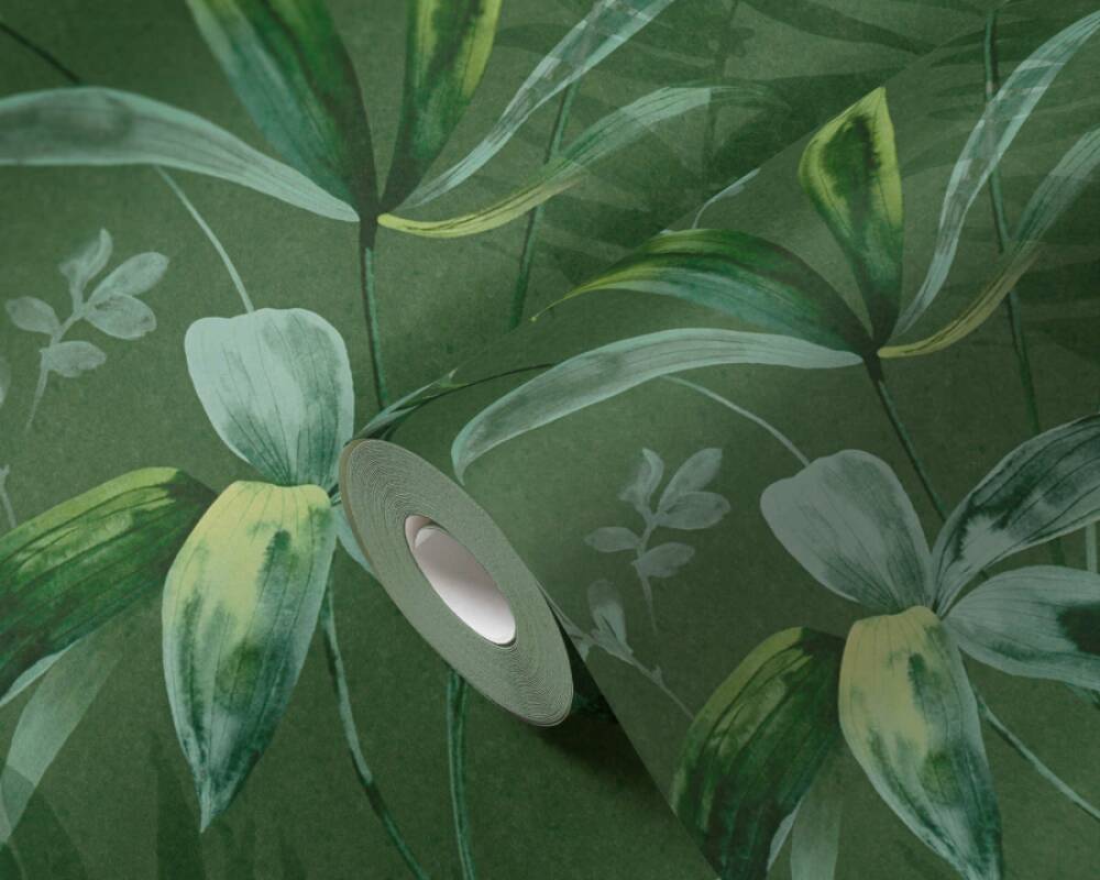 Jungle Chic - Trendy Tropics botanical wallpaper AS Creation    