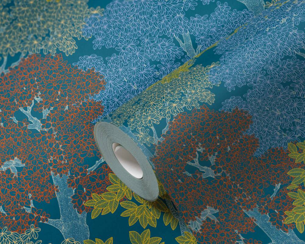 Floral Impression - Whispering Leaves botanical wallpaper AS Creation    
