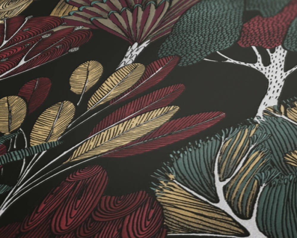 Floral Impression - Fantasy Trees botanical wallpaper AS Creation    