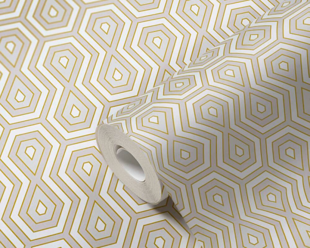 Jungle Chic - Tropical Geometrics geometric wallpaper AS Creation    