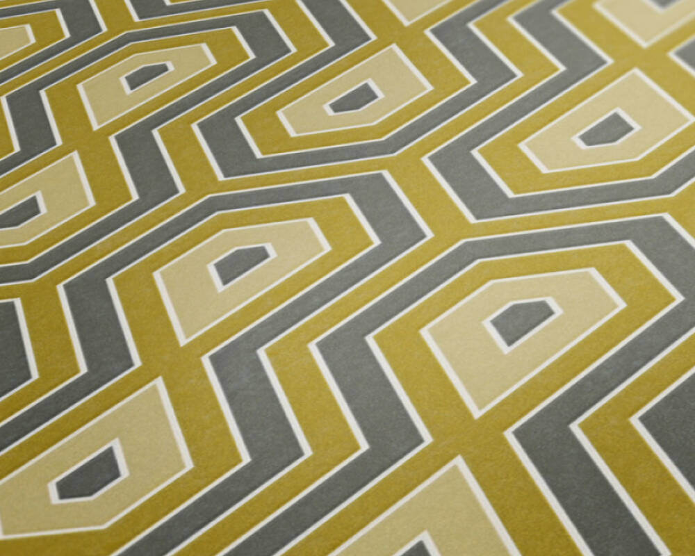 Jungle Chic - Tropical Geometrics geometric wallpaper AS Creation    