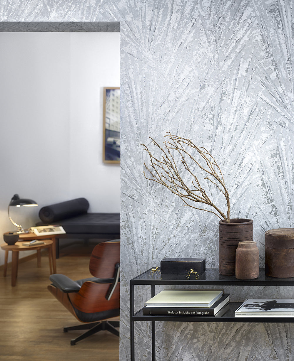 Papis Loveday - Luxe Geo Palm Fronds botanical wallpaper Marburg    
