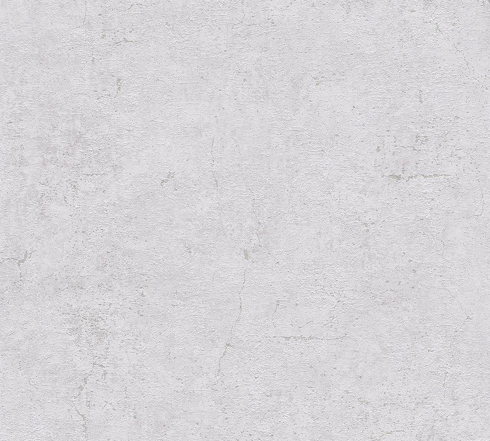 Industrial Elements - Contemporary Concrete plain wallpaper AS Creation Roll Light Grey  369114