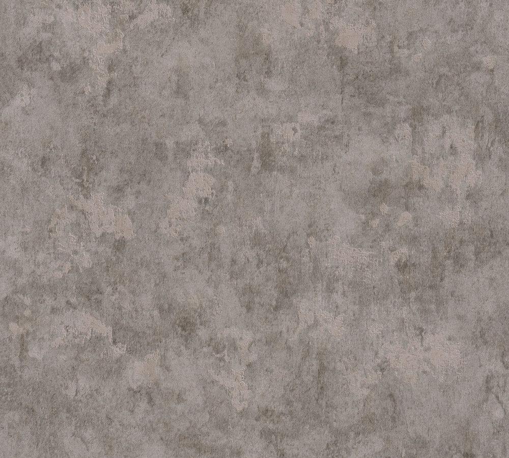 Industrial Elements - Weathered Concrete plain wallpaper AS Creation Roll Grey  369241