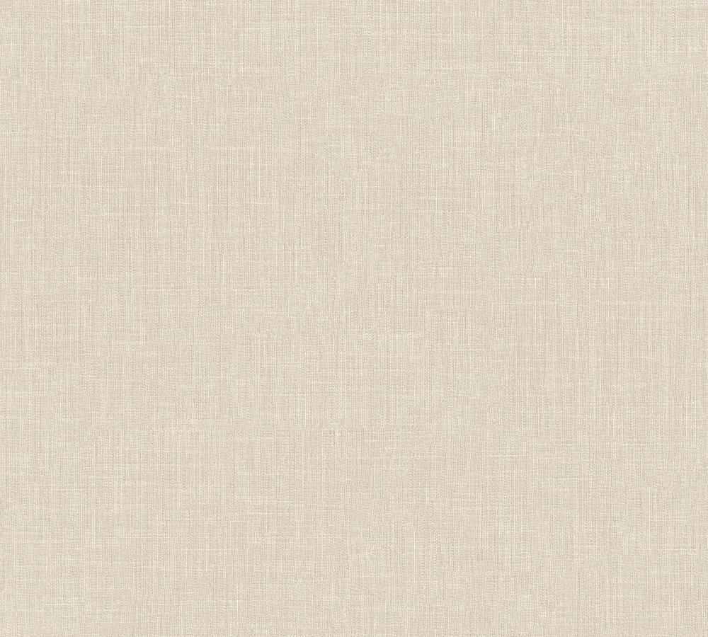 Metropolitan Stories - Linen Fresh plain wallpaper AS Creation Roll Beige  369256