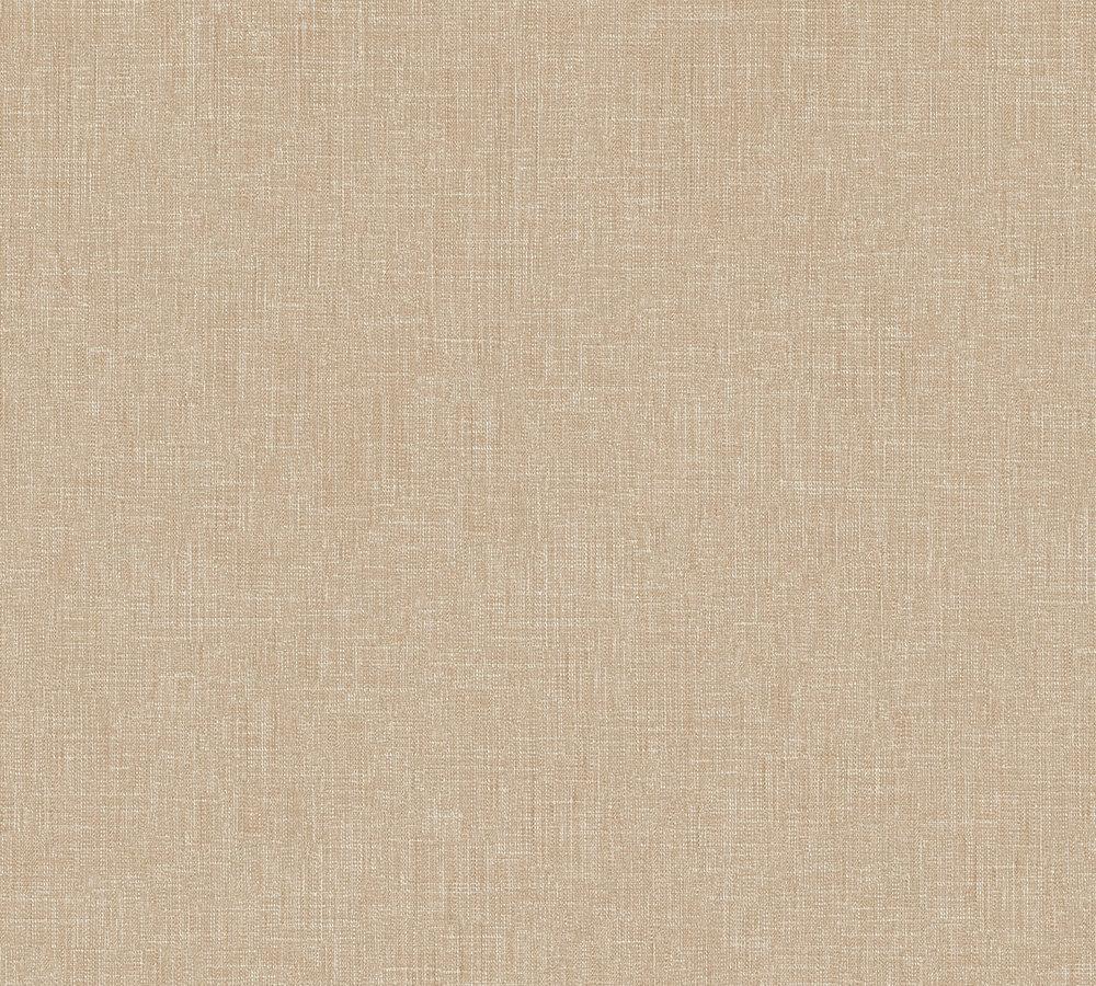Metropolitan Stories - Linen Fresh plain wallpaper AS Creation Roll Taupe  369257