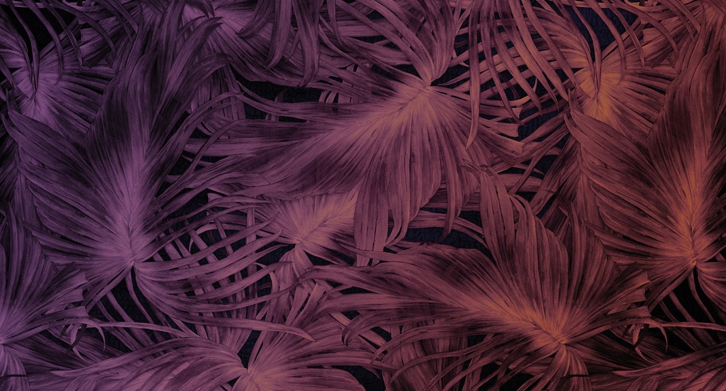 Violet - Passion Leaf digital print Muance Purple   11068