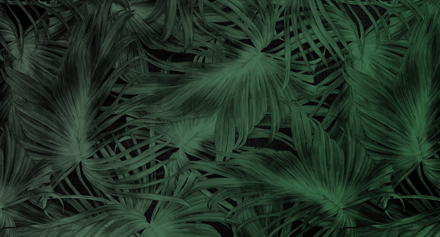 Violet - Passion Leaf digital print Muance Green   11069