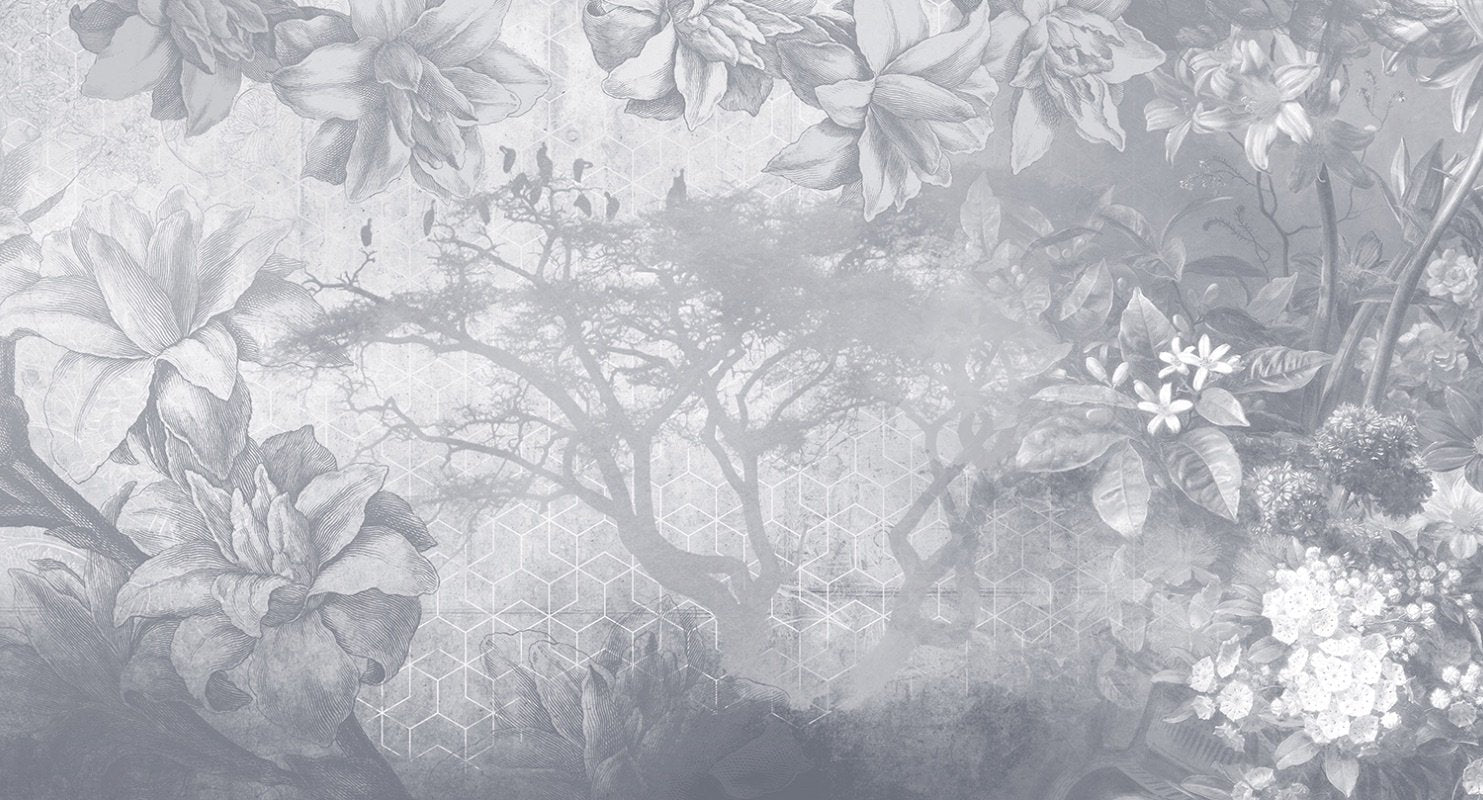 Violet - Spirits digital print Muance Grey Matt Non-woven (Paper Finish) 11084m-S