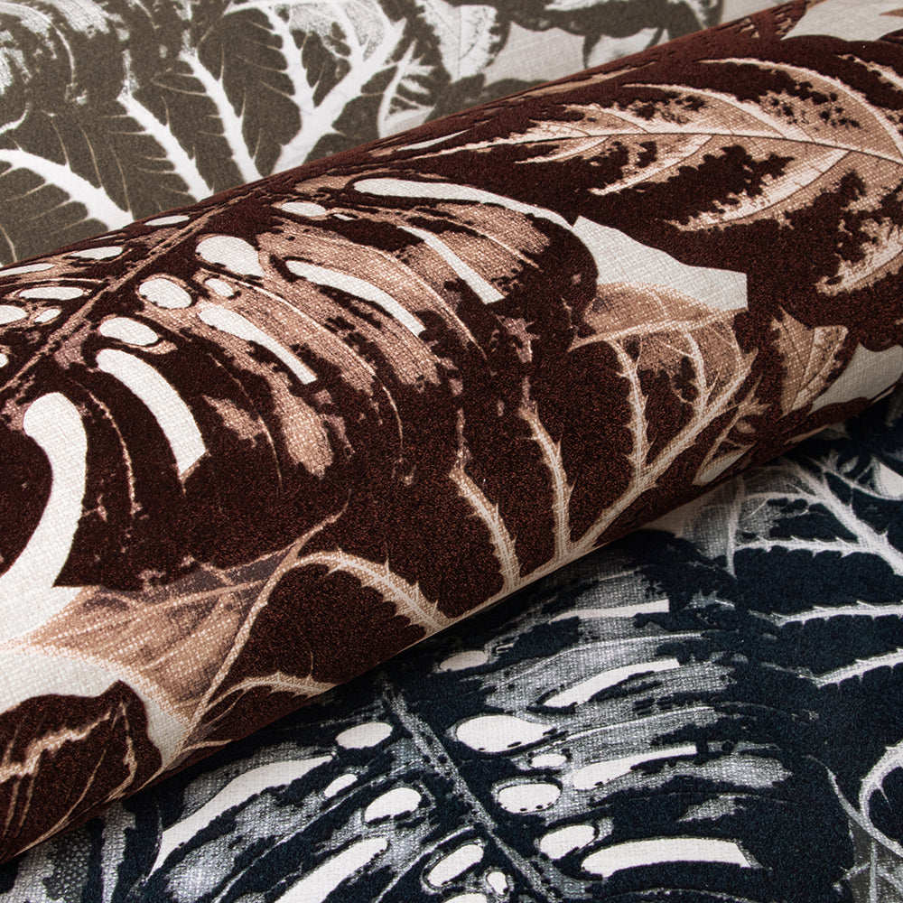 Feel - Flocked Elephant Leaf botanical wallpaper Hohenberger    