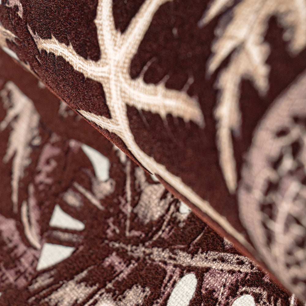 Feel - Flocked Elephant Leaf botanical wallpaper Hohenberger    